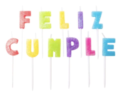 Velitas 'Feliz cumple'