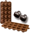 Molde de silicona 15 bombones corazones