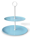 Plato dos pisos de plastico celeste