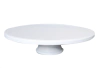 Pie de torta blanco de plástico 30cm