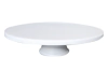 Pie de torta blanco de plastico 25cm
