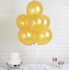 Globos perlados dorado 12' x10u