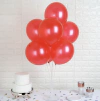 Globos perlados rojo 12' x10u