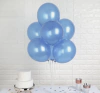 Globos perlados celeste 12' x10u