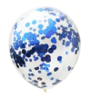 Globo confetti azul x5