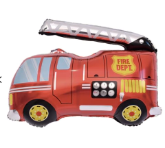 Globo camion bomberos 30cm