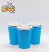 Vaso polipapel azul x8 - comprar online