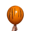 Globo naranja estampa tigre x6