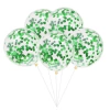 Globo confetti verde x5
