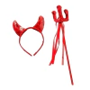 Set vincha diablita lentejuelas