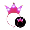 Vincha corona rosa led