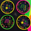 Platos colores fluo x8
