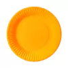 Platos naranja fluo x8