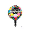 Mini globo feliz cumpleaños cupcake