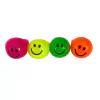 Anillos fluo con luz x4