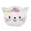 Globo gatita con flores 22''