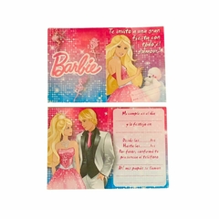 Invitaciones barbie paris x10