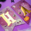 Banderin Halloween XL lila y violeta