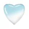 Globo corazon degrade celeste 18''
