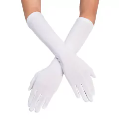 Guantes dama blancos 45cm
