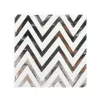 Servilletas chevron plateado