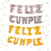 Guirnalda feliz cumple simil globo