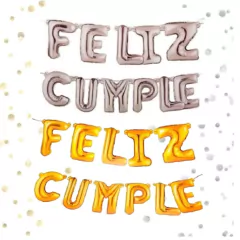 Guirnalda feliz cumple simil globo