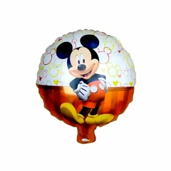 Globo mickey fondo blanco y rojo 22cm