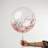Globo burbuja con glitter