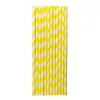 Sorbetes polipapel rayados amarillo x25