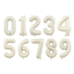 Globo número beigh mate 32´ - comprar online
