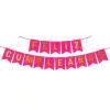 Banderin feliz cumpleaños fucsia
