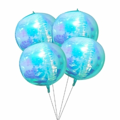 Globo orbz iridiscente verde agua