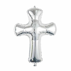 Globo cruz plata - comprar online