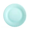 Platos polipapel verde agua pastel x8 - comprar online