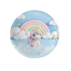 Platos unicornio pastel