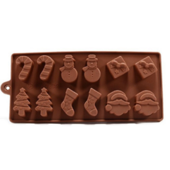 Molde silicona chocolates navidad