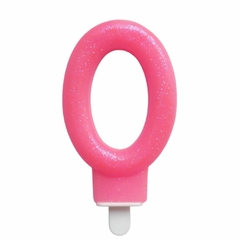 Vela Nro Rosa Brilloso - tienda online