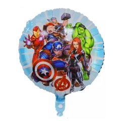 Globo fondo celeste avengers 46cm