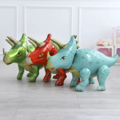 Globo dino Triceratops caminante