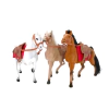 Caballo con montura de felpa grande
