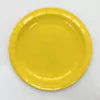 Platos polipapel amarillo x8