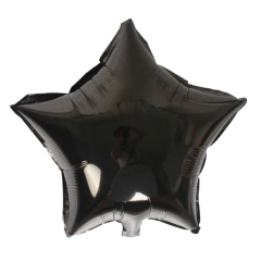 Globo estrella metalizada negra 18'