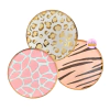 Platos animal print gold x6