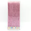 Pack x12 velas rosas con gibre