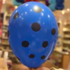 Globos azules lunar negro x5