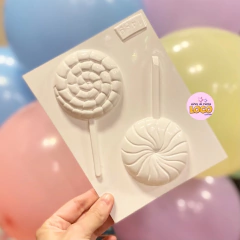 Placa chupetines paleta redonda x2