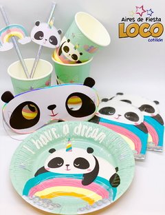 Platos panda y arcoiris - comprar online