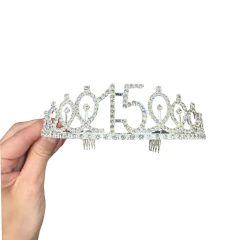 Tiara 15 años plata