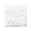 Servilletas mini lunares plata